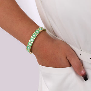 DAISY BRACELET GREEN