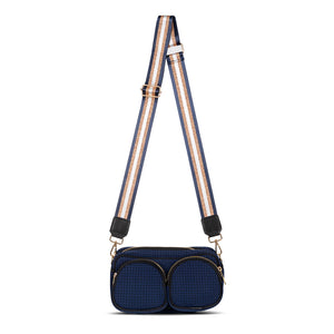 DOUBLE POCKET CROSSBODY BAG NAVY